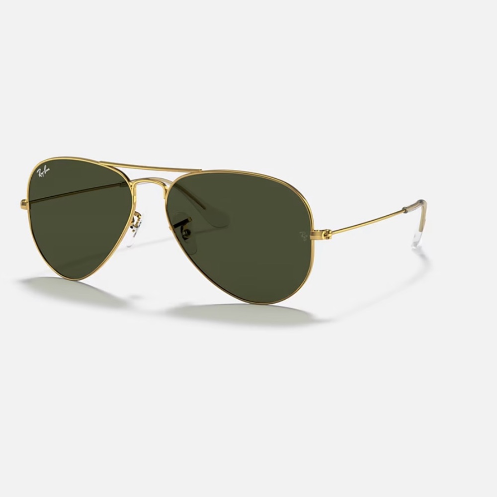 Ray-Ban 3025 Classic Aviator Sunglasses Gold/Green